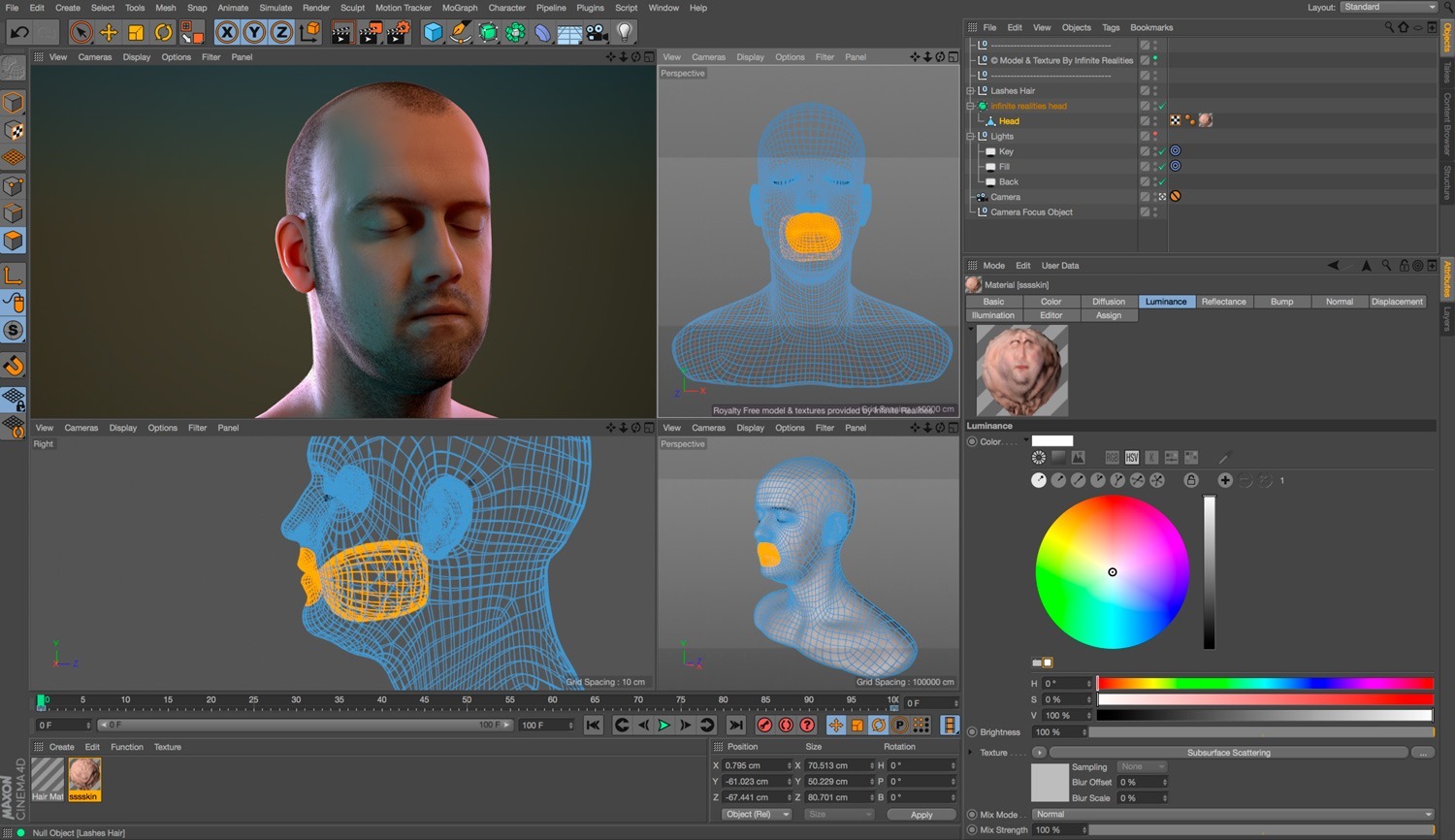 Processus de texturage dans Cinema 4D