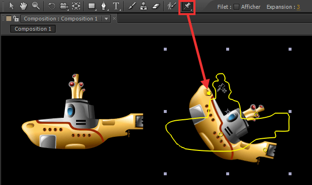 Utilisez l'outil marionnette d'After Effects pour créer des déformations